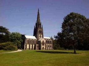 View of Clumber Park Clumber Chaple ((c) g.flemming 10/09/99)