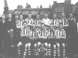 Shirebrook Town F.c. Pictured at the staff Mascot Master P. Turton