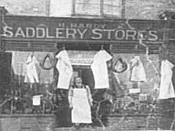 Hardy's Saddelery Store Sometime between 1916 - 1920 