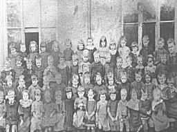 Pupils at the Old School House Taken between 1895-1896